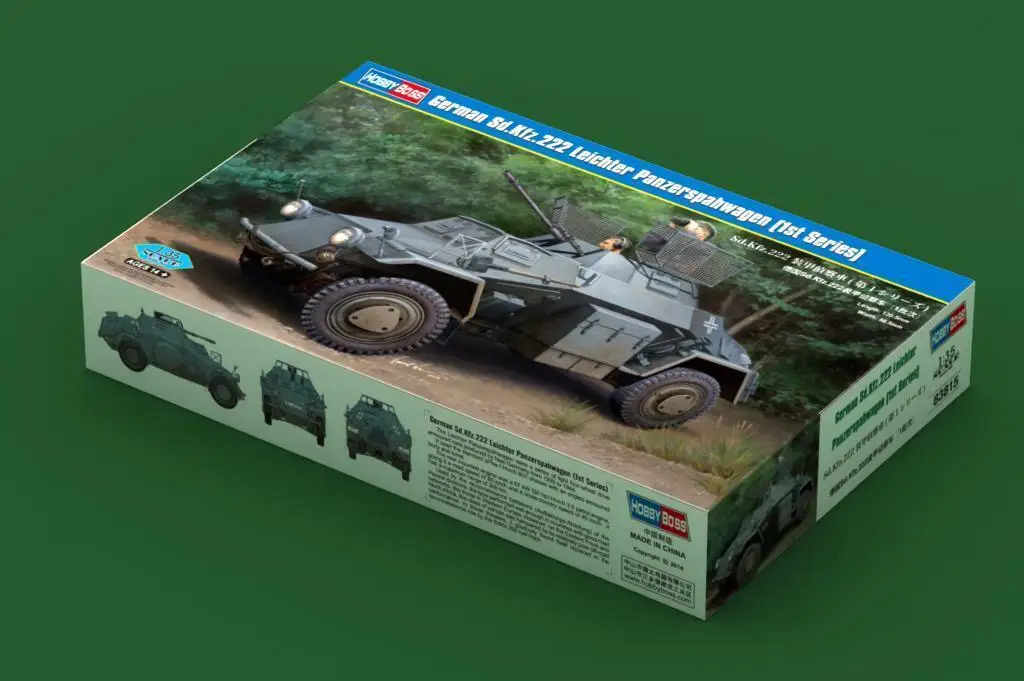 

Модель Hobbyboss 83815 1/35 Sd.Kfz.222 отображение величин величины «1-я серия»