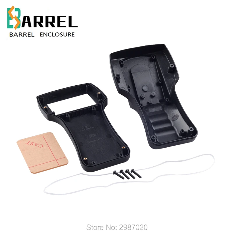 220 * 118 * 101 mm Kunststoff-Handheld-Elektronikprojektgehäuse, tragbares ABS-Steuerschaltergehäuse für Prüfgeräte mit Fenster