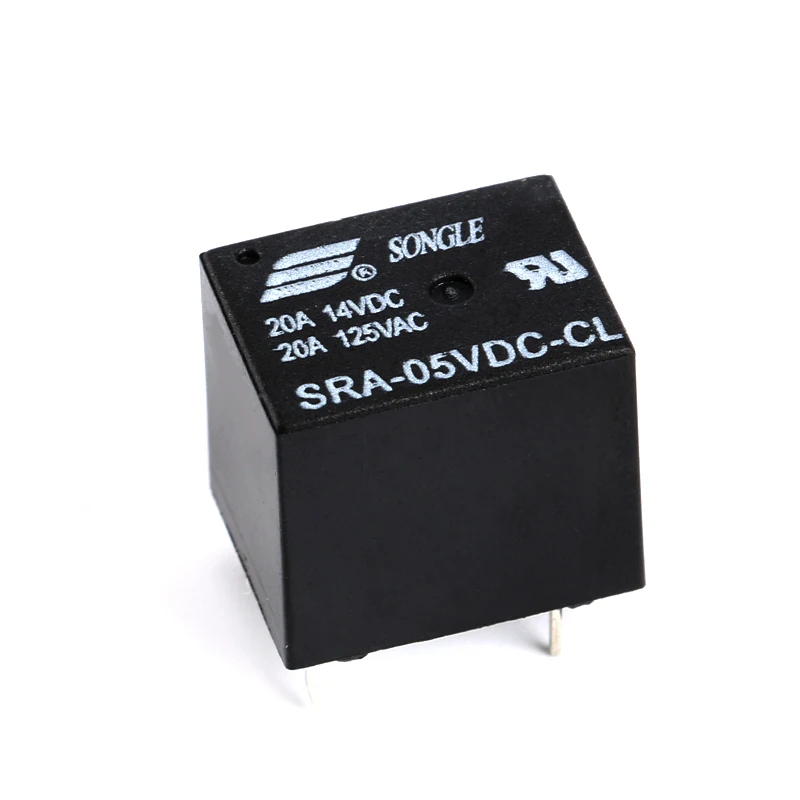 2PCS Relays SRA-05VDC-CL SRA-12VDC-CL SRA-24VDC-CL  5V 12V 24V 20A 125VAC 5PIN T74 DC Power Relays