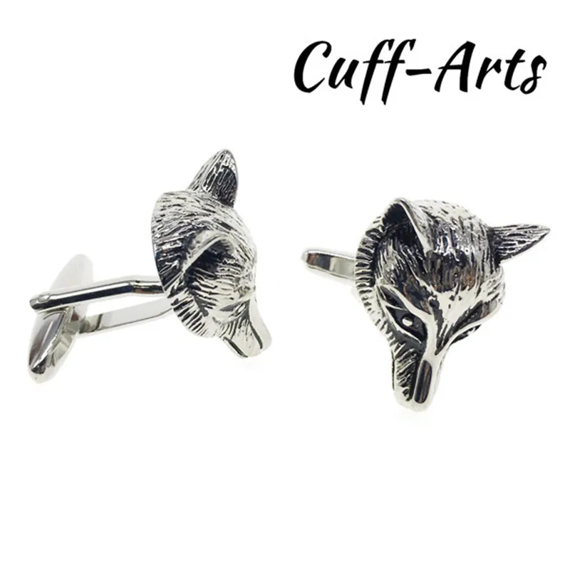 

Cuffarts Mens Cufflinks For Men Head of Fox Cuff Links Jewelry Luxury Cufflinks High Quality C10060