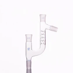 FAPE 75 degree distillation head with thorn, Joint 24/29, 75 degree Krebs distillation head, Fractionation head