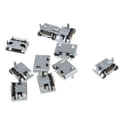 10 Pcs Type B Micro USB Female 5 Pin Jack Port Socket Connector Repair Parts