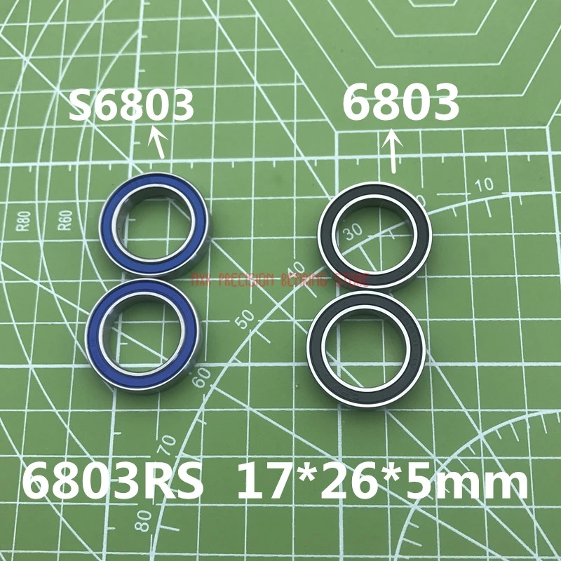 

6803-2rs 6803rs 6803 Rs 17*26*5 мм радиальные шарикоподшипники 17x26x5 мм 6803 для велосипедной детали высокого качества S6803rs