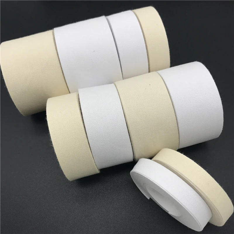 5 Yards/lot 3mm-50mm Cotton Ribbon Handmade For Wedding Christmas Decoration DIY Sewing Fabric