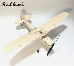 Min RC Plane Laser Cut Balsa Wood Airplane Kit cessna L-19 Model Building Kit Outdoor Toys For Children Kids Gifts