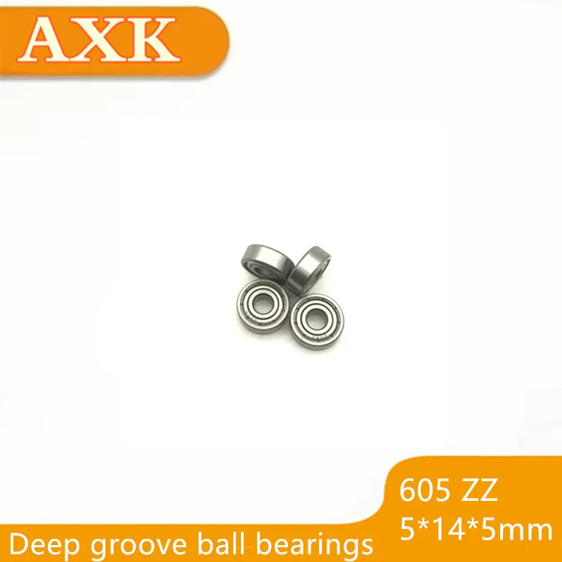 Time-limited Top Fashion 605 605zz Bearing Abec-5 10pcs 5x14x5 Mm Miniature 605z Ball Bearings Zz Emq Z3v3