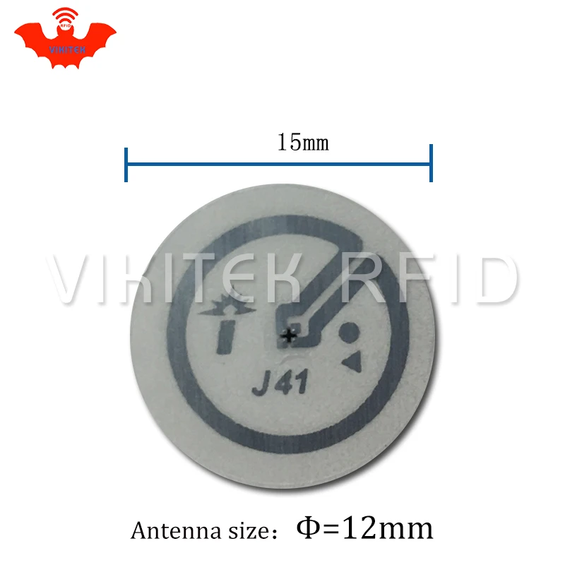 Impinj J41 UHF RFID adhesive wet inlay sticker 860-960MHZ Monza4 915M EPC C1G2 ISO18000-6C can be used to RFID tag label 100 pcs