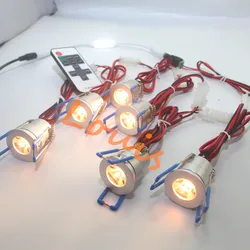 LED Under Cabinet Lamps MINI 12V 2.5W LED Downlights Spot Light for Showcase Kitchen Cupboard Bedroom Living Room Night Lighting