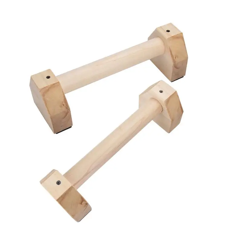 H Shaped Environmental Wooden Calisthenics Handstand Personalized Parallel Bar Double Rod Push-Up Stand