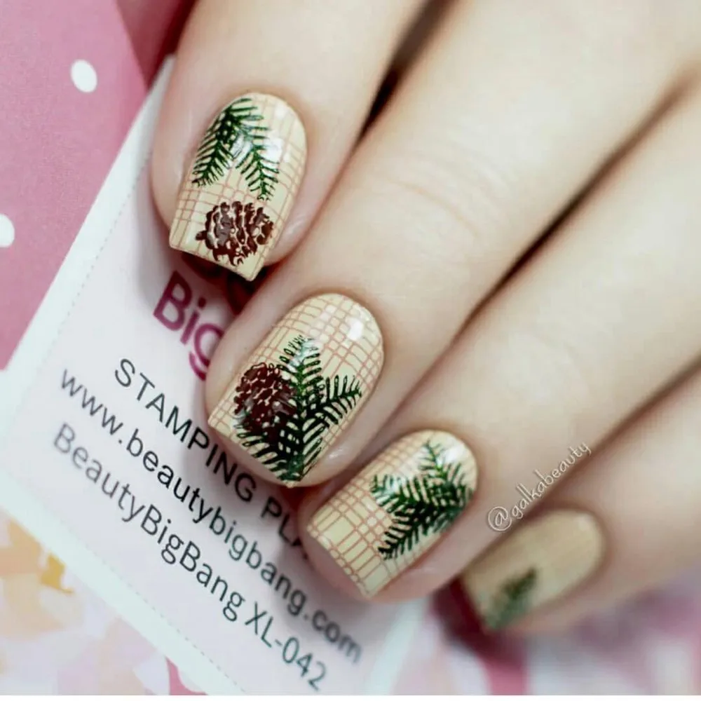 Beautybigbang Nail Art Stempelen Plaat Vlinder Bloem Plaid Vogel Afbeelding Rvs Nail Stempelen Template Mold XL-042