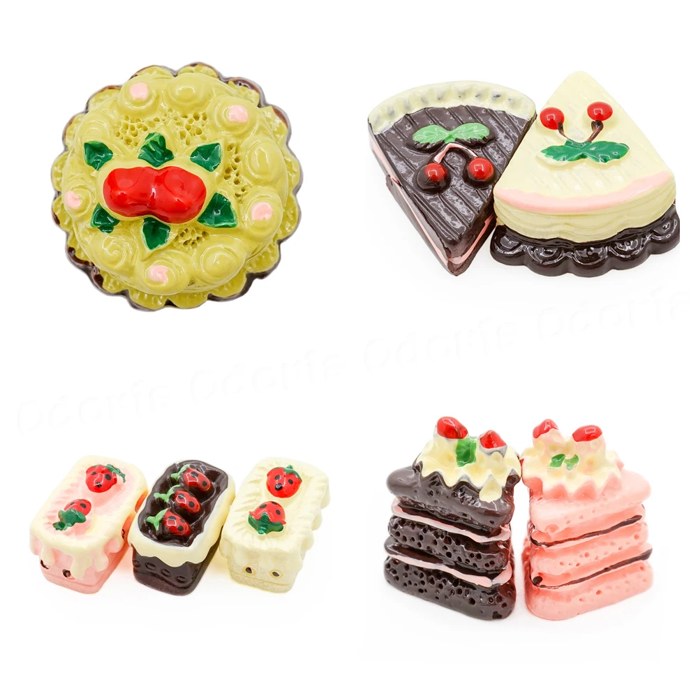 

Odoria 1:12 Miniature 8pcs Cakes Food Set Simulation Chocolate Strawberry Biscuit Bakery Kitchen Dollhouse Accessories Decor