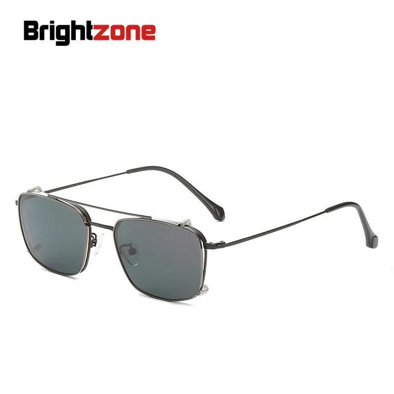 

New Metal Clip-on Set Polarized Sunglasses Women Men Myopia Prescription Glasses Classic Design Silver Gold Frame UV400 Oculos