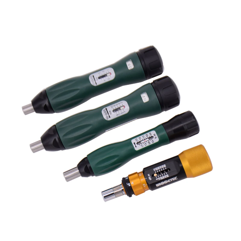 WISRETEC High precision Adjustable Torque Screwdriver 0.4-10NM -1/4inch Hex hole  Reach the preset value and skid