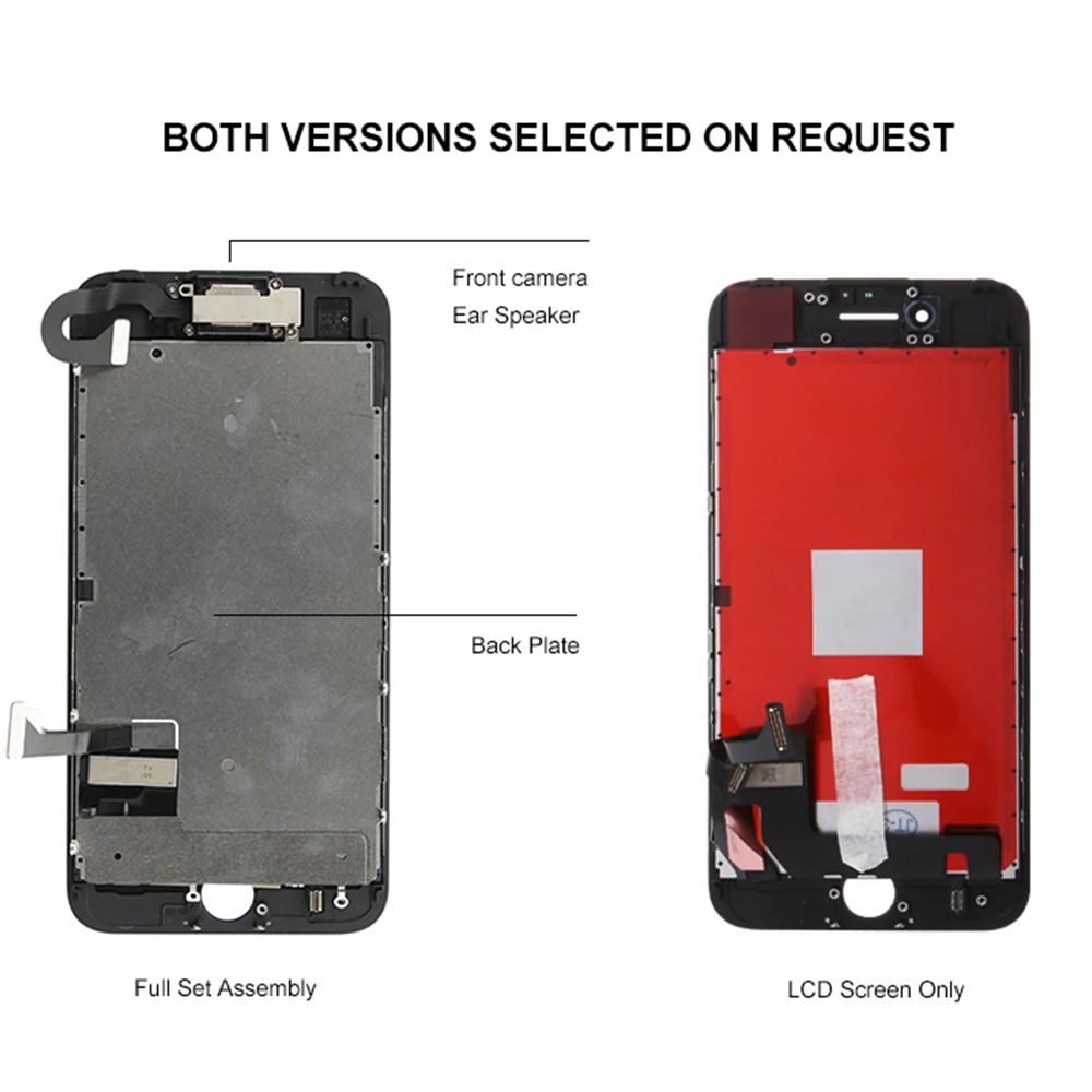 AAA Display For iPhone 7 8 Plus 7P 8P LCD Screen Full Set Assembly 3D Touch Digitizer Replacement Pantalla Front Camera+Earpiece