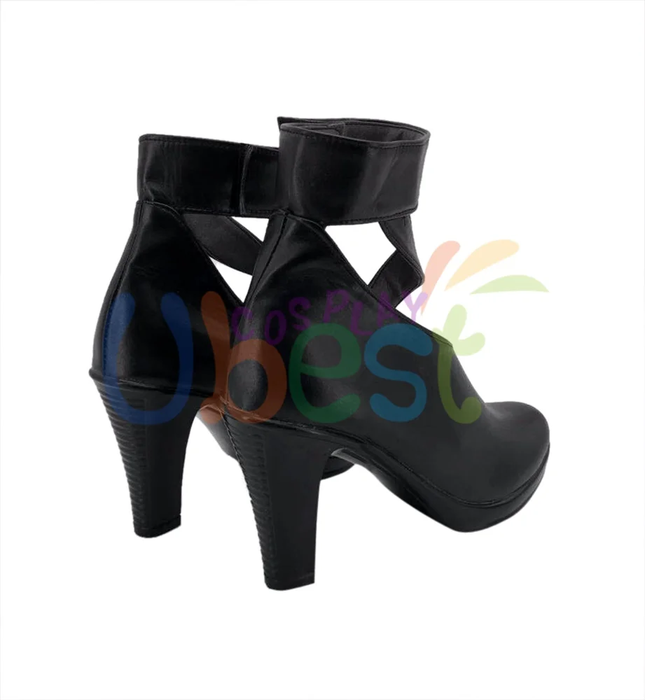 LOL KDA Evelynn Cosplay Schuhe High Heels Frauen Stiefel Schwarz Version