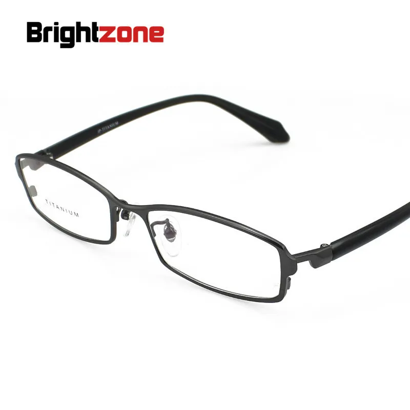 

Brightzone New Brand Designer Man Glasses Metal Titanium Full Frame Optics Spectacles Fashion Transparent Lens Myopia Eyeglasses