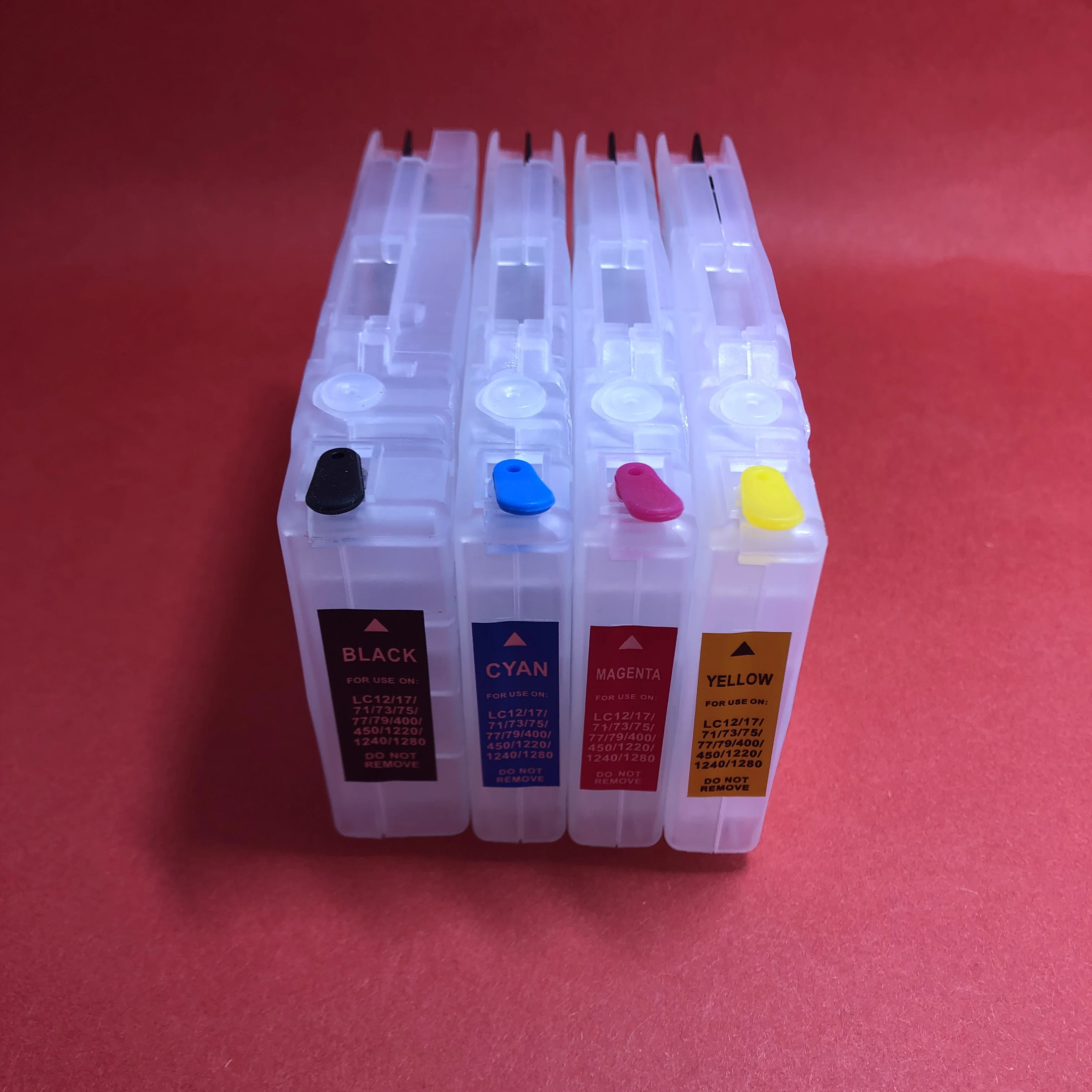 Refillable Ink Cartridge LC12 LC17 LC40 LC71 LC73 LC75 LC77 LC79 LC400 LC450 LC1220 LC1240 LC1280 for Brother MFC-J6910CDW J6710