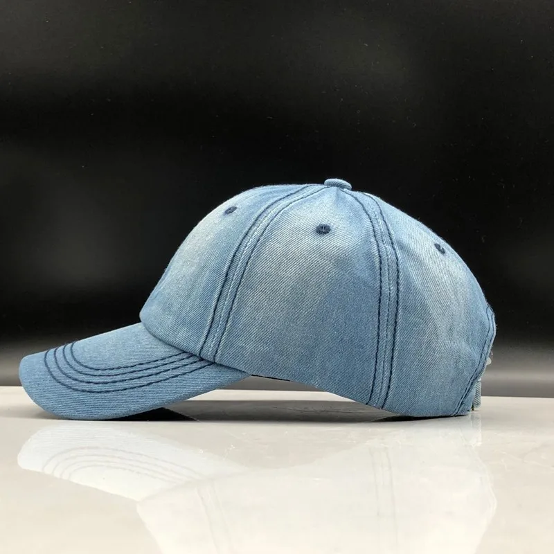 Baseball Cap Women Dad Snapback Caps Men Brand Homme Hats For Men Falt Bone Denim Jeans Blank Gorras Casquette Plain Dad Cap Hat