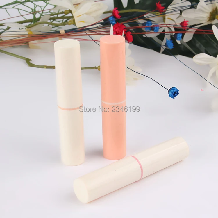 Lipstick Tube Empty Lip Balm Tube White Pink Lipstick Container Orange Empty Lipbalm Packaging Empty Cosmetic Container 50pcs