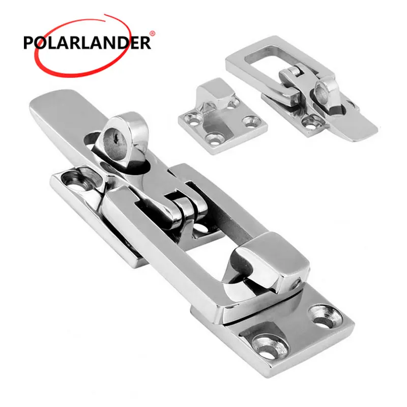 1PCs Professional Door Pull Buckle Door Lock 316 Stainless Steel Anti-Rattle Locker Marine Hardware Fastener for Boat Marine