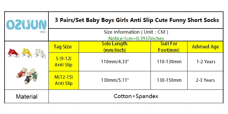 3 Pairs A Lot Baby Boys Girls Anti Slip Cute Funny Shoes Pattern Short Socks For Kids 1-3 Years