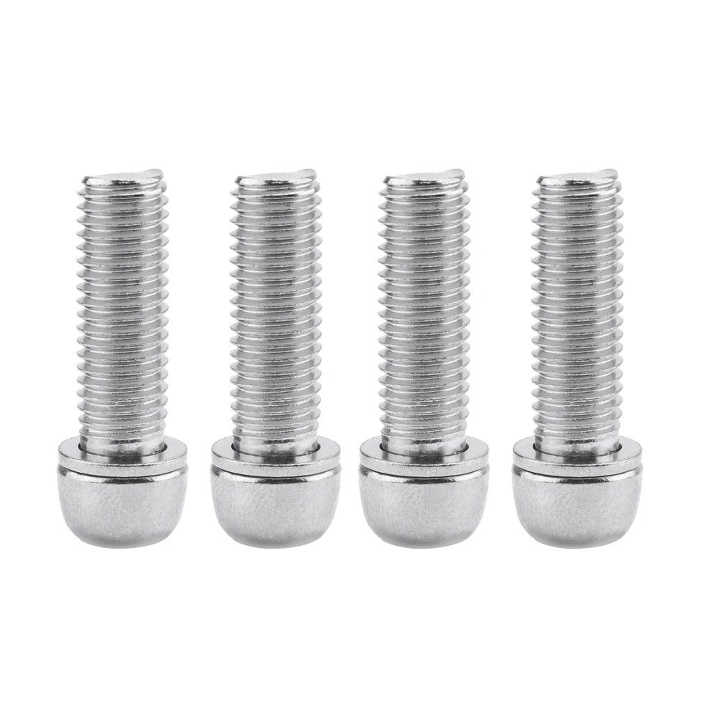 27.6 x 10mm MagiDeal 4x Water Bottle Cage Bolts Bicycle Stem Screws Cycling Silver M7 Mountain Bike Motorcycle