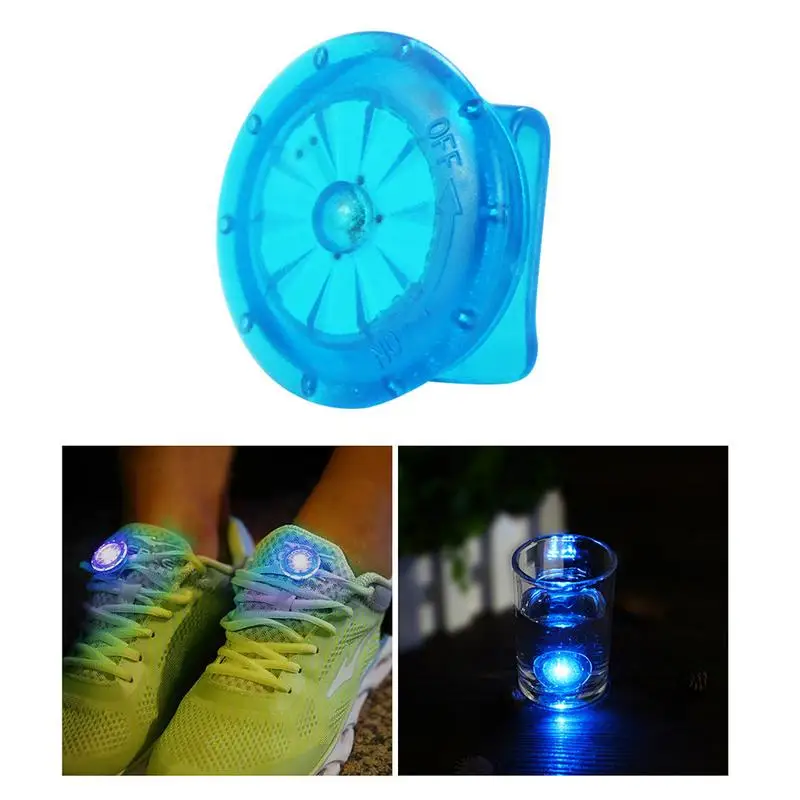 1 Pcs Useful Outdoor Tool LED Luminous Shoe Clip Light Night Safety Warning LED Bright Flash Light For Running Cycling Bike