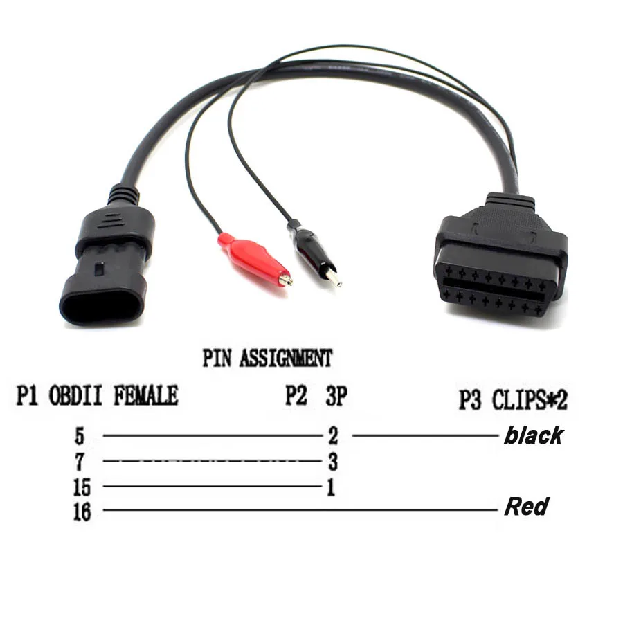 3pin To 16pin Diagnostic Tool 12v Adapter Obd2 Cable Plug Connector and VAG USB Cable with FTDI Chip Vag USB OBD2 Scanner