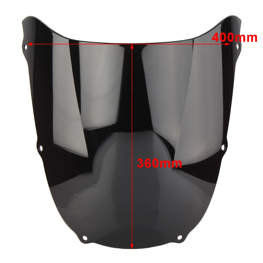 ZX6R 1998 1999 Motorcycle Windshield Windscreen For Kawasaki ZX 6R 98 99 Double Bubble Windproof ABS Plastic