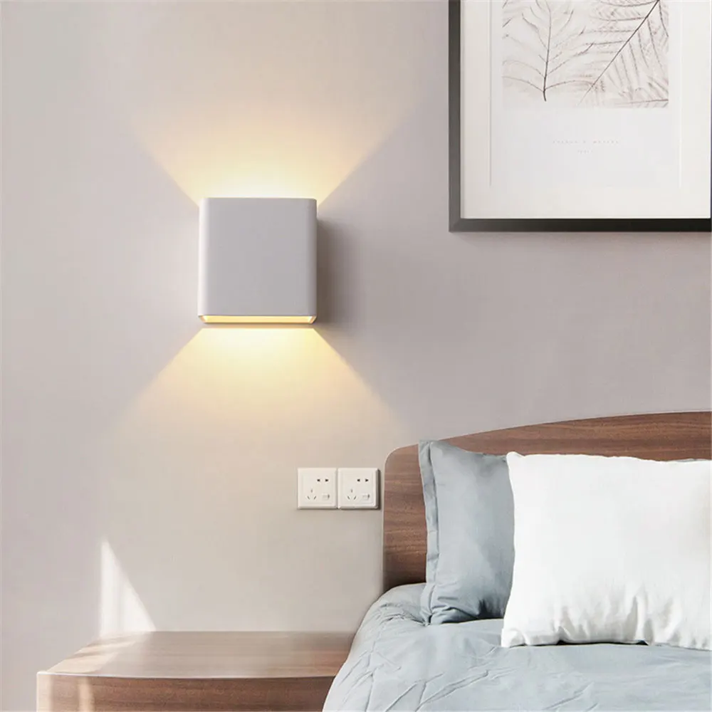 LED Wall Lamp Corridor Hotel Bedroom Living Room Bedside Wall Lamp Modern Simple Mirror Headlamp Long AC90v-260v