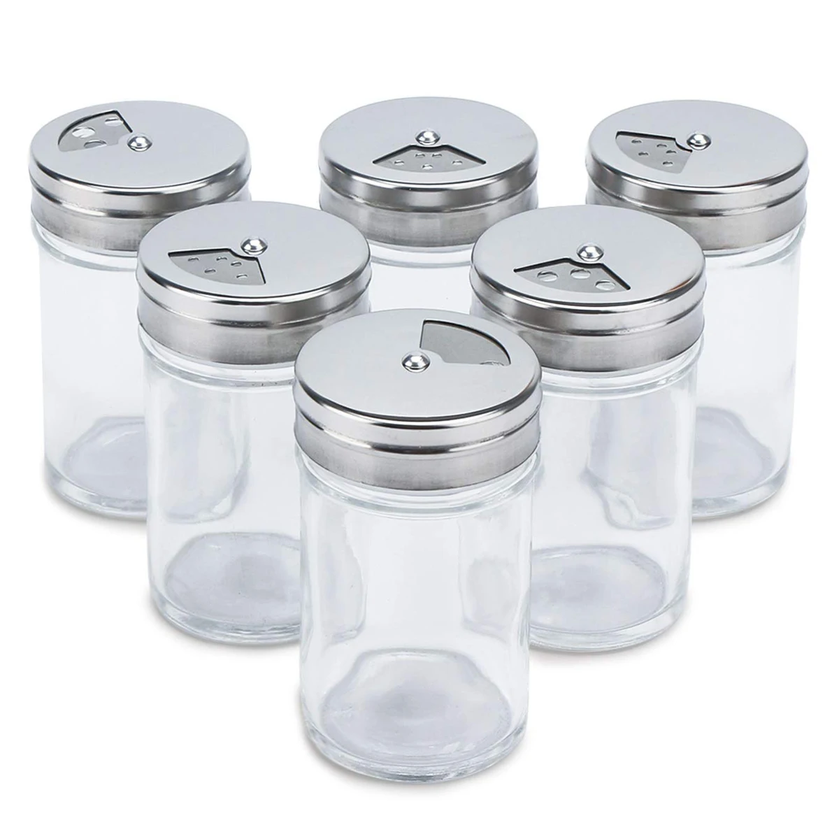 Kitchen Gadgets Spice Bottle Seasoning Box Kitchen Spice Storage Bottle Jars Transparent PP Salt Pepper Cumin Powder Box Set