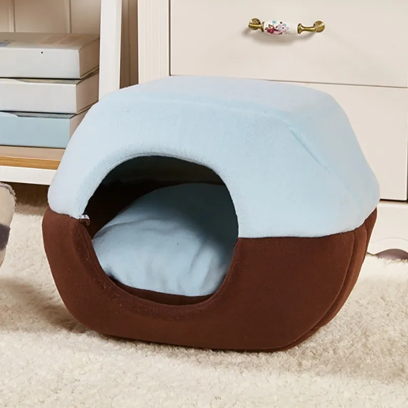 Benepaw 3 Colors Washable Dual-use Dog Kennel Hot Sale New Dog Bed High-quality Short Flush Cozy Pet House Coffee/Red/Blue