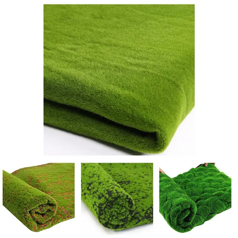 2019 NEW 1M * 1M Straw Mat Green Artificial Lawn Carpet Fake Turf Home Garden Moss Home Floor DIY Wedding Decoration Grass