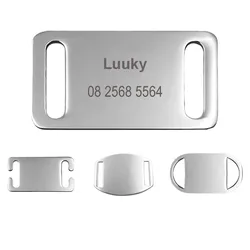Collar con etiqueta personalizada para mascotas, etiqueta de acero inoxidable para perro, identificación, nombre, teléfono, cachorro, gato, Bulldog, Yorkies, grabado, dirección