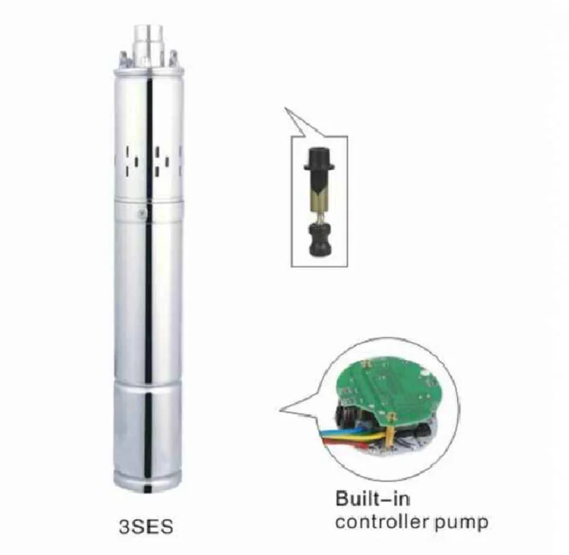 

Солнечный оросительный водяной насос DC24V 140W с внутренним контроллером MPPT, максимальный расход 140 м 3/ч 3 подковы/50-D24/