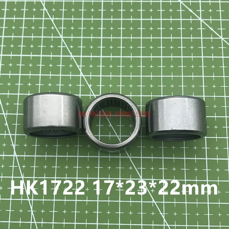 2023 New Rushed Needle Bearings Hk1722 17*23*22mm (2 Pcs ) Drawn Cup Roller Bearing 17x23x22mm