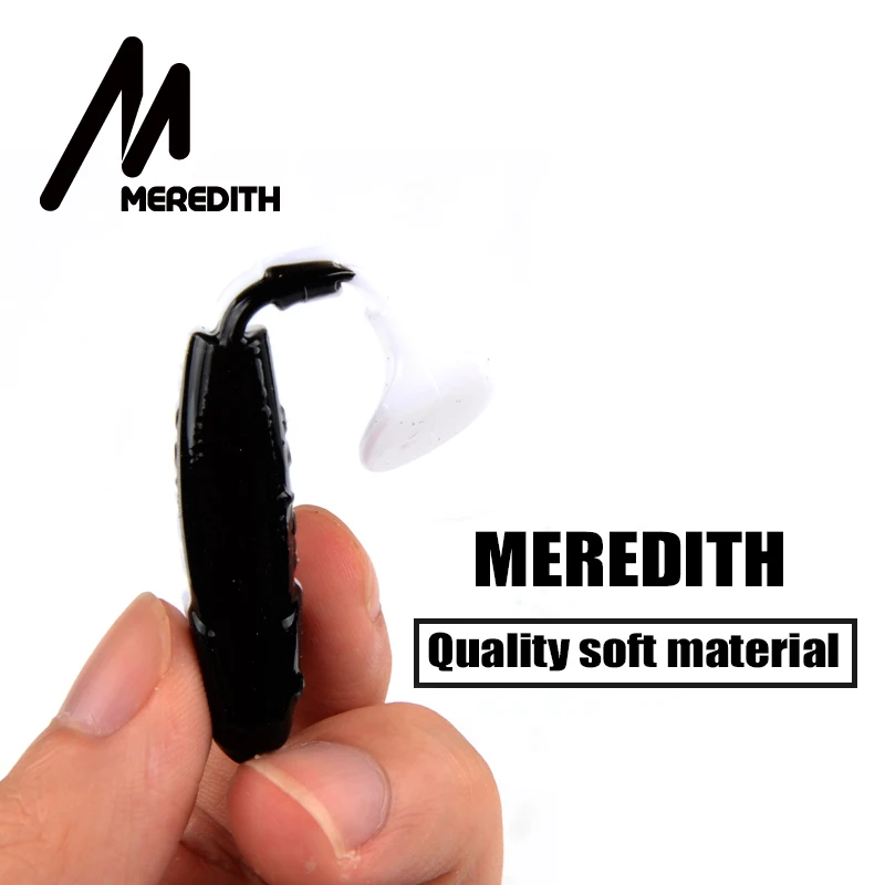 MEREDITH 2.76inch 3D Predator Baits with Paddle Tail SwimBaits for Fishing Big Game Free Shipping