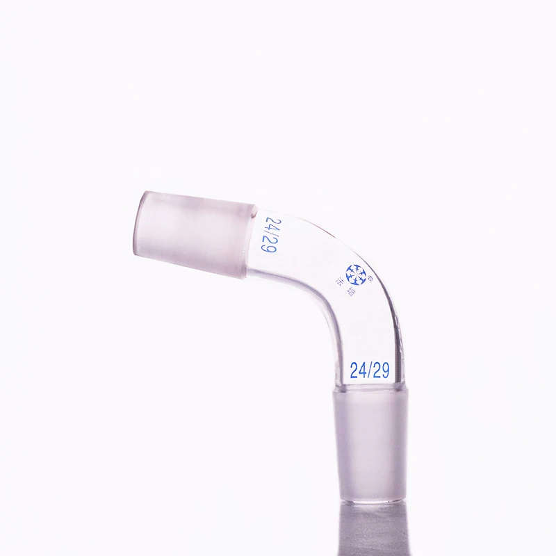 FAPE 105 degree elbow, Joint 24/29, Distillation elbow, Distilling head 105 degree, Bent standard ground mouth