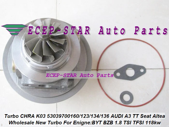 Turbo Cartridge CHRA K03 174 53039880174 53039700174 55574478 55355617 For Buick Excel GT Regal For OPEL Astra Corsa Z16LET 1.6T