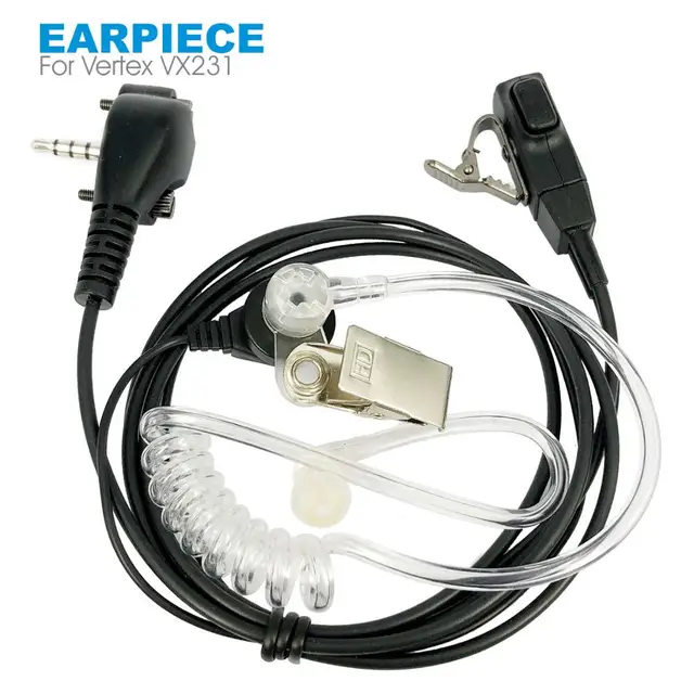 Zestaw słuchawkowy do Vertex Standard VX131 VX230 VX231 VX261 VX-1R VX-3R FT-60R Walkie Talkie Acoustic Air Tube PTT 3.5mm