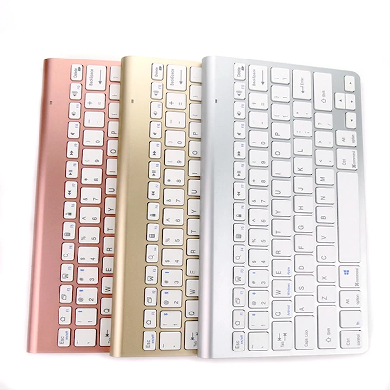 Ultra-Slim Bluetooth Keyboard Compatible with 2018 iPad Pro 11 / 12.9, New iPad 9.7 Inch, iPad Air, iPad Mini, iPhone and Other