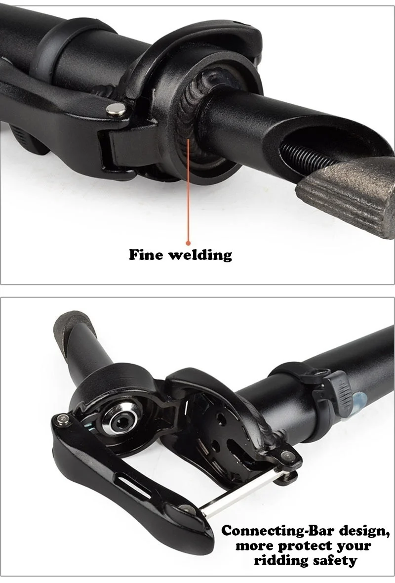 Folding Bike Adjustable Stem, Alloy Aluminum, Quick-Release, 25.4mm with Thread, High Quality