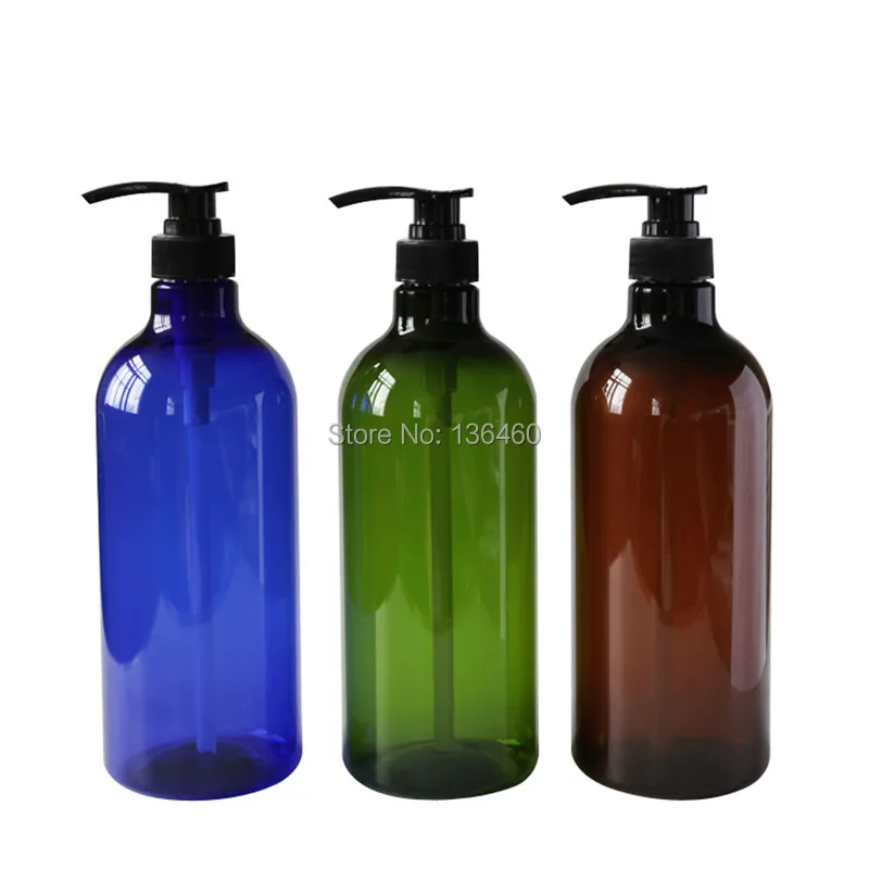 10pcs 1000ml PET container manufacturers 35.3oz Large Size plastic bottle pump large plastic bottle soap shampoo bottle