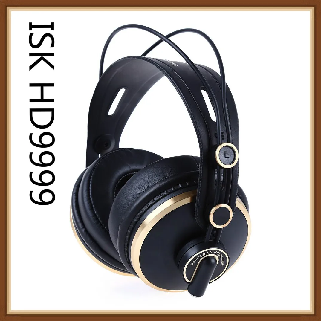 ISK HD9999 Fully Enclosed Monitor Headset Earphone for HIFI Music DJ/audio Mixing Recording Studio Comfortable Headphones