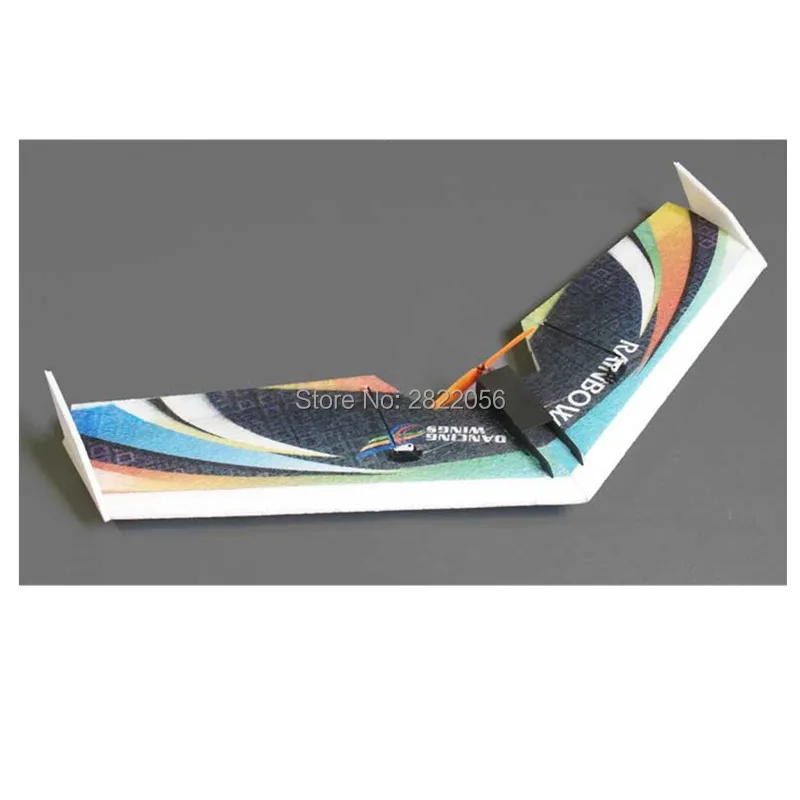 RC Plane Kit EPP Airplane Model DW HOBBY Rainbow Fly Wing 800mm Wingspan Tail push version RC Airplane Kit