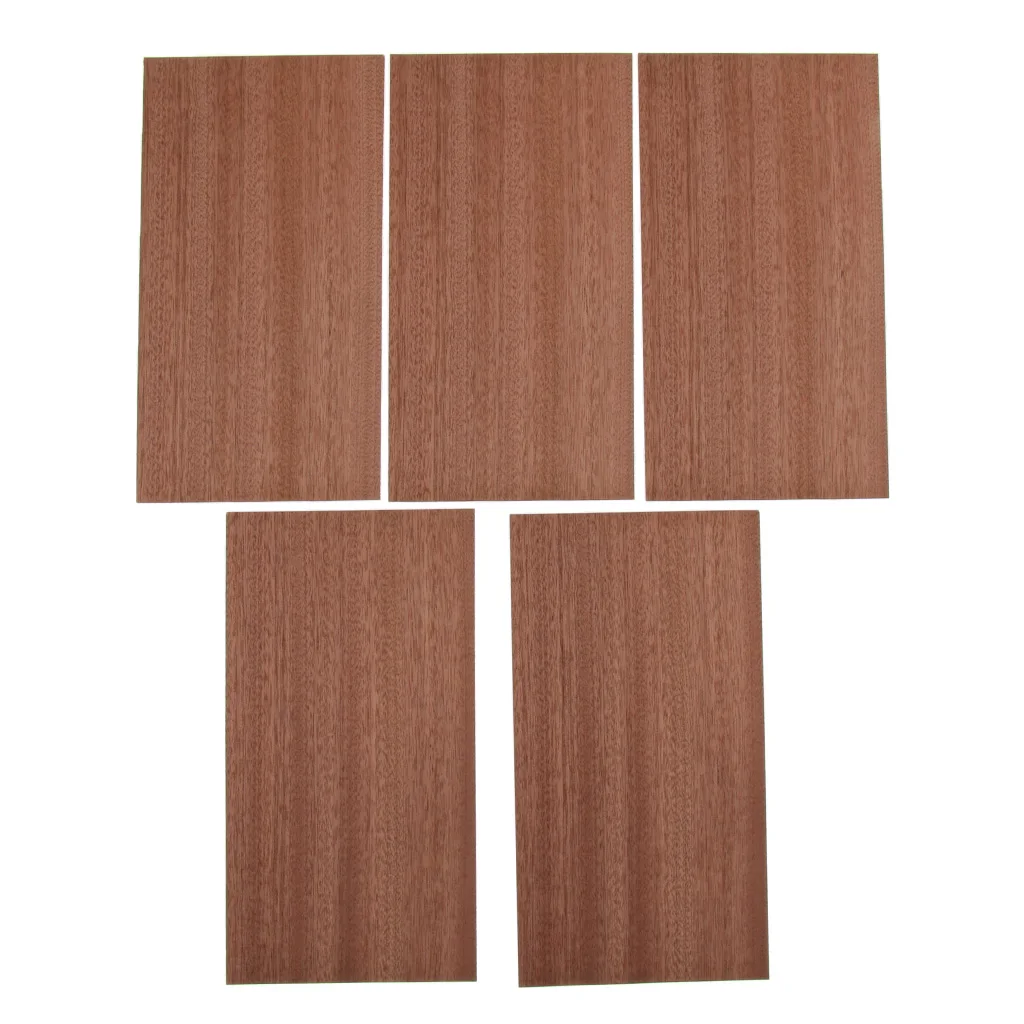 5 Pieces Wooden Guitar Head Veneer Plate Headstock Headplate 220 x 110 x 1mm