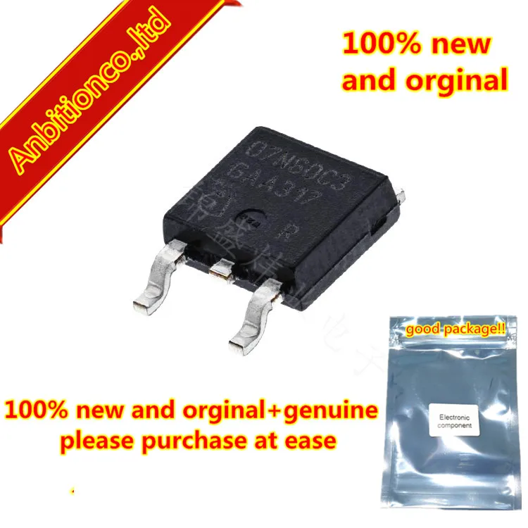 

10pcs 100% new and orginal SPD07N60C3 07N60C3 Cool MOS Power Transistor TO-252 in stock