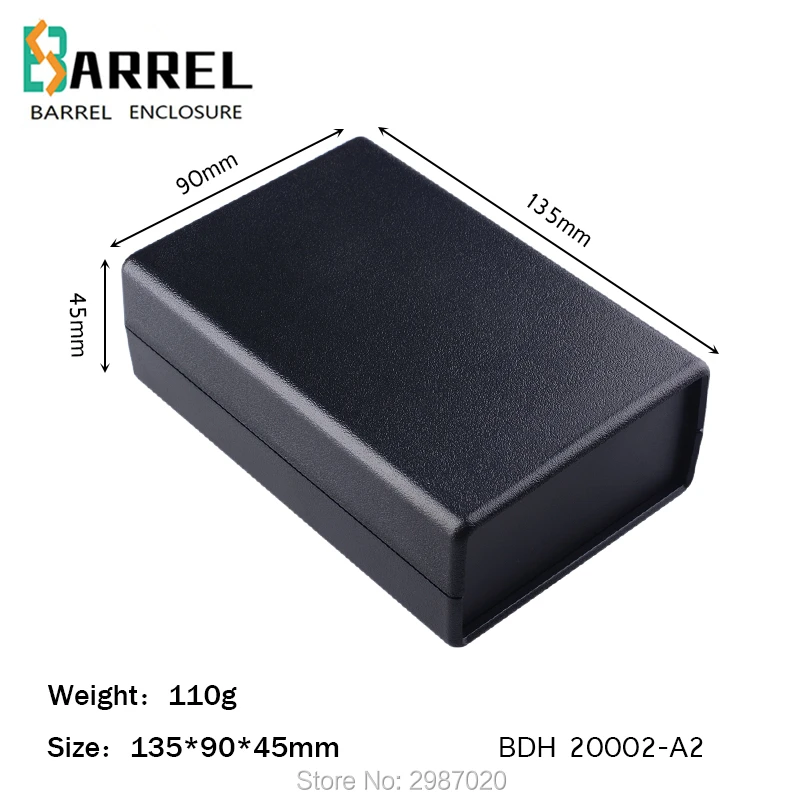 135*90*45mm plastic electronic project enclosure abs housing DIY desktop case PLC pcb design junction outlet switch control box