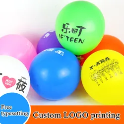 1000pcs Custom Balloons Printing Customized Ballons with Logo Print Advertise Balloons Blanco Globos Fast Ship by EMS / DHL/TNT