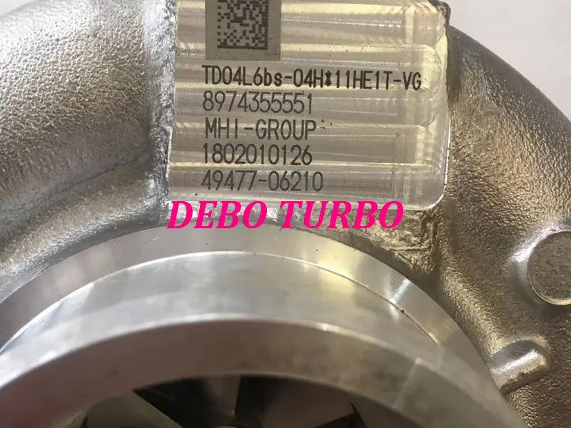 NEW GENUINE MHI TD04L 8974355551 49477-06210 Turbo Turbocharger for JIANGXI ISUZU D-MAX 4JJ1-TC3.0T 130KW Euro V